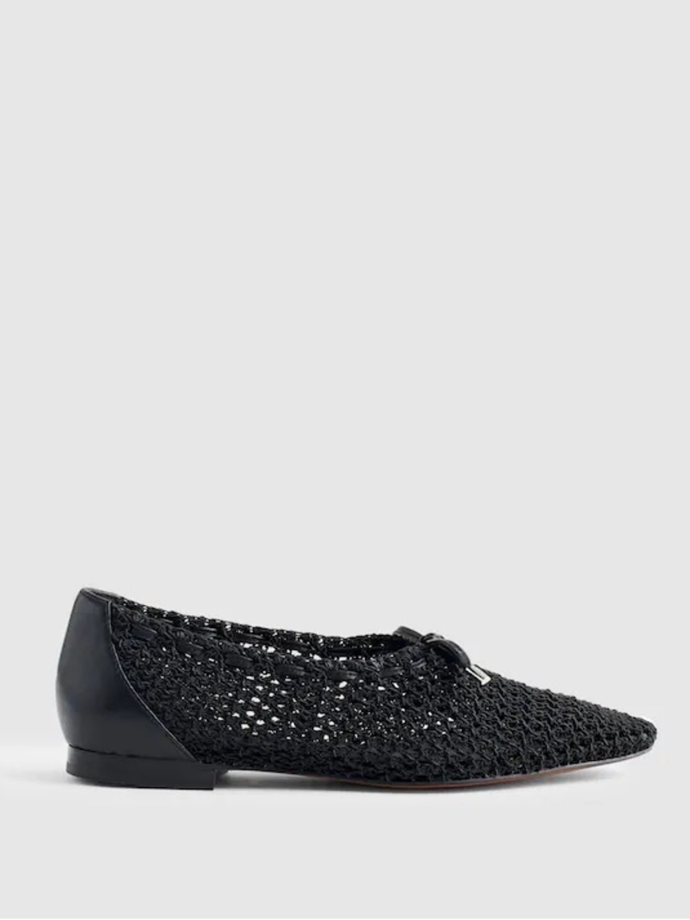 Madewell The Mylie Ballet Flat in True Black Size 9 NWOB